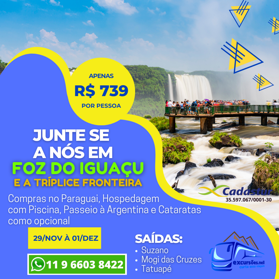 FOZ DO IGUAÇU E COMPRAS DE NATAL NO PARAGUAI