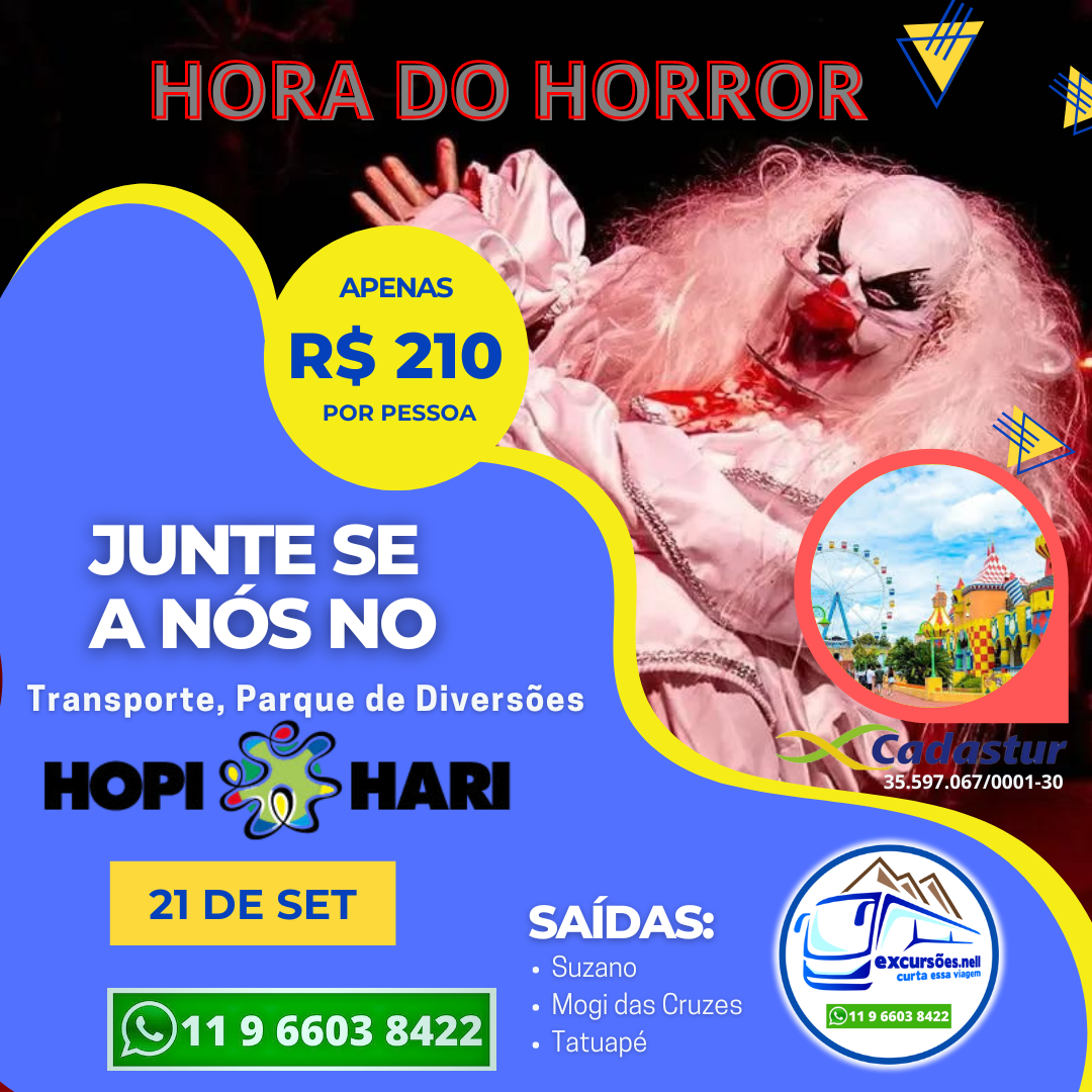 HOPI HARI - Hora do Horror - Sabado - 21 Setembro 2024