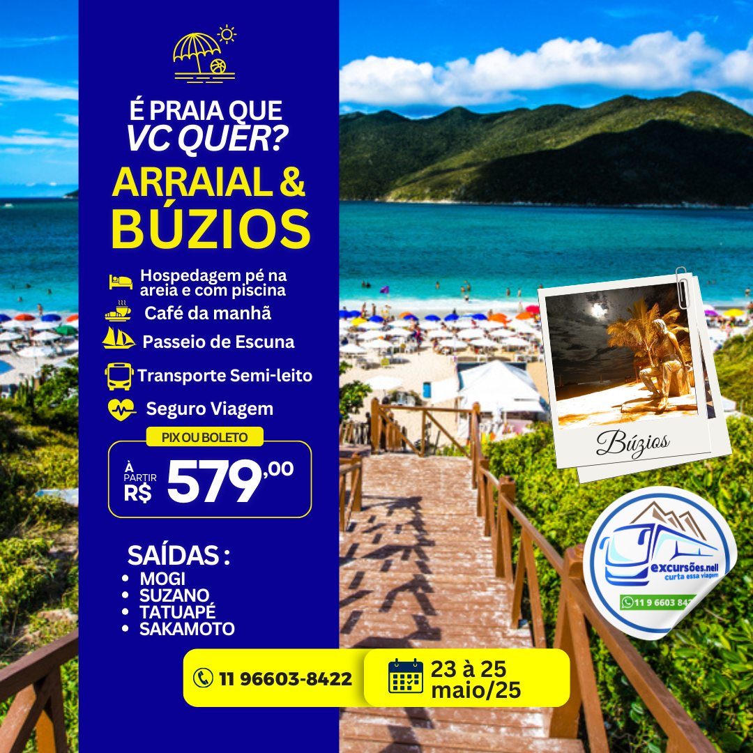 ARRAIAL DO CABO & BÚZIOS - RJ